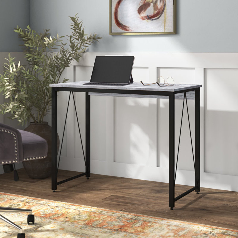 Bureau d'écriture Fey, Blanc, H 28 po x l 35 po x P 18 po