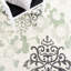 Tapis ivoire / vert / noir Agathla-489990253