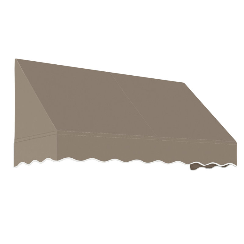 Auvent fixe en tissu acrylique San Francisco Awntech, H 18 po x l 88,5 po x P 36 po, Taupe