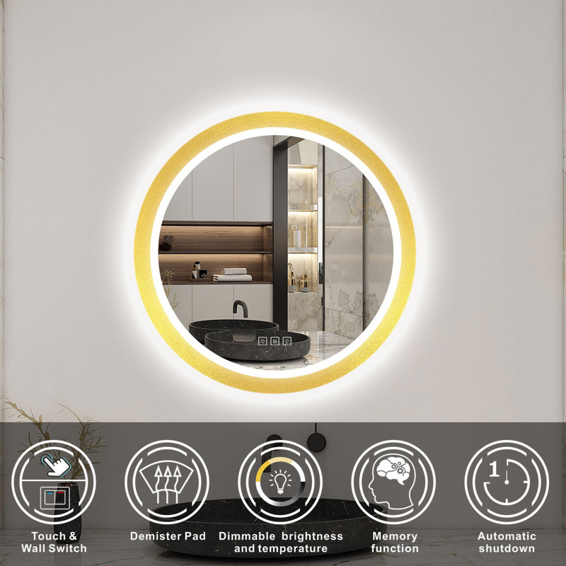 Aluminium Round Mirror
