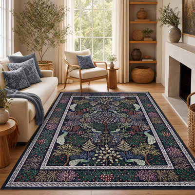 Tapis lavable Peacock Botanical