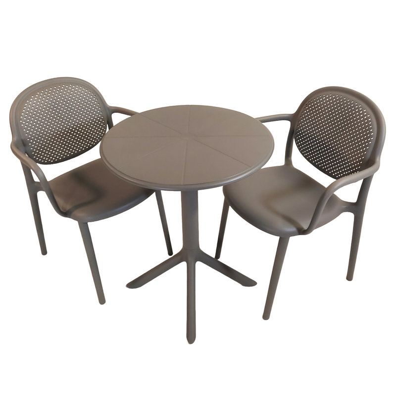 Blagota 2 - Person Dining Set, Grey/Grey/Grey