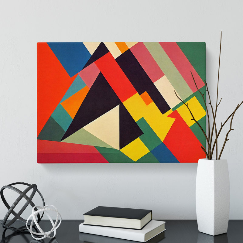 Modern Bauhaus Art Vol.3 Abstract - Wrapped Canvas Print, 50cm H x 76cm W x 3cm D