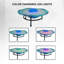 Fontaine de table d'intérieur à DEL à changement de couleur XBrand 8 po avec contrôle en ligne, humidificateur d'aromathérapie, verre et métal, bleu-1572275029