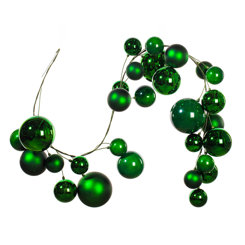  Guirlande 6 'Green Ball Branch., Vert