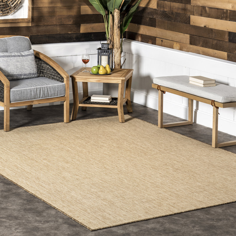 Nakia Transitional Indoor/Outdoor Area Rug, Square 6'7"