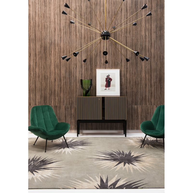 Vivienne Westwood Thistle Pewter Area Rug, Rectangle 10' x 14'