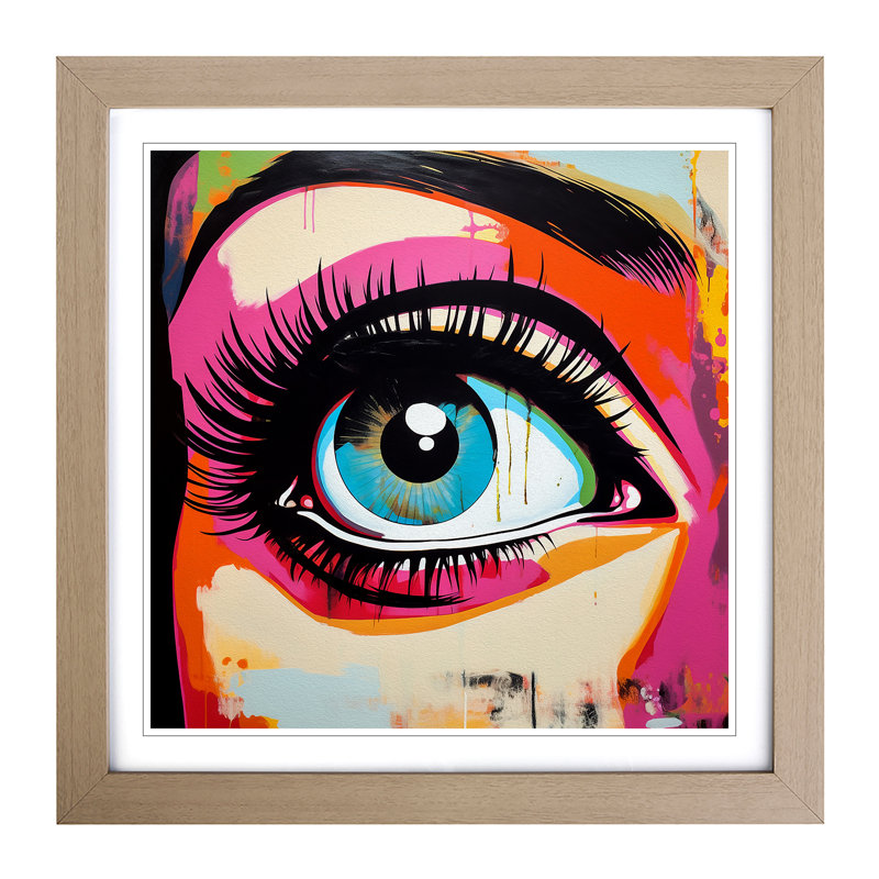 Single Picture Frame Print on Wood, Oak