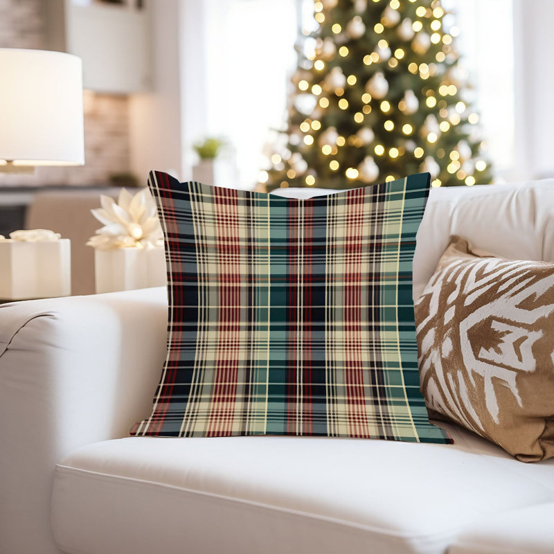 Retro Plaid Pattern  II, 18" H x 18" W