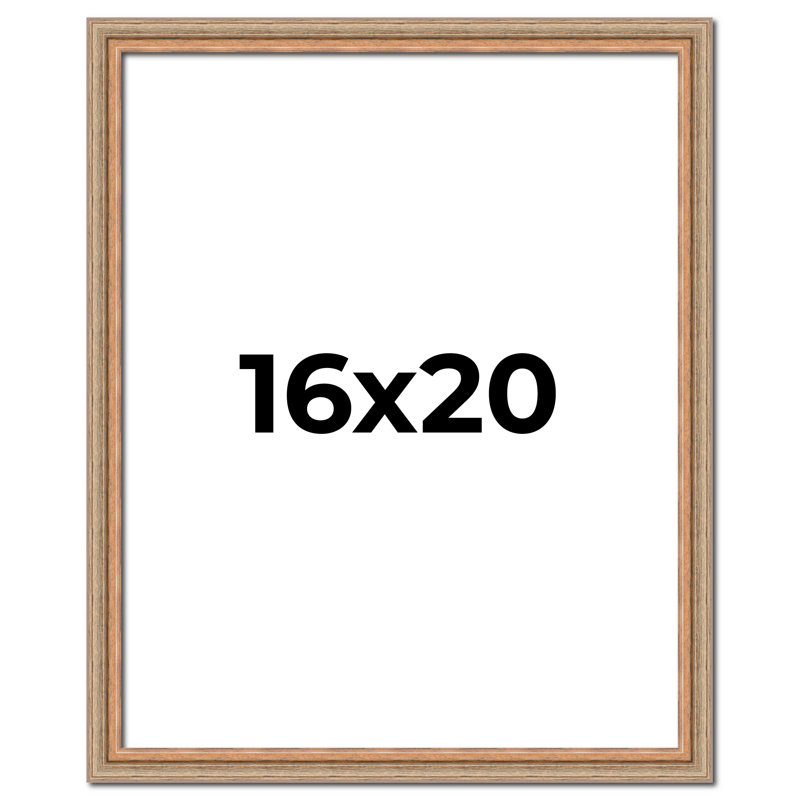 Cadre photo en bois massif Jaronte, 16 po x 20 po