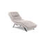 St Ives Leather Look Fabric Adjustable Backrest Indoor Chaise Lounge with Cushion-1418128253