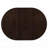 Oval Dining Table with Leaf Extension – Cappuccino Finish