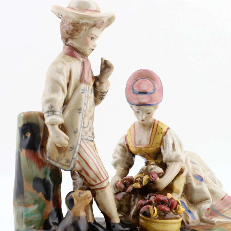 Figurine victorienne de pique-nique