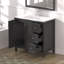 Meuble-lavabo moderne avec lavabo 35,5 po, armoire de rangement avec portes à fermeture douce et 3 tiroirs