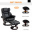 Adriona 80cm Wide Swivel Standard Recliner
