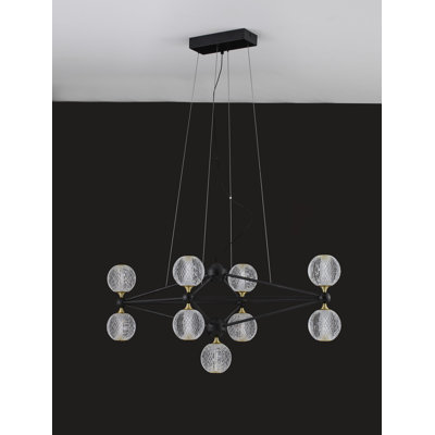  9 - Light Sphere Modern Linear LED Pendant