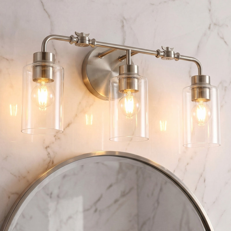 Éclairage pour meuble-lavabo 3 lumières avec pivot réglable