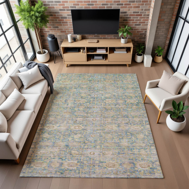 Premium Machine Washable Verlin AMF1774 Modern Rug, Rectangle 2'6" x 3'10"