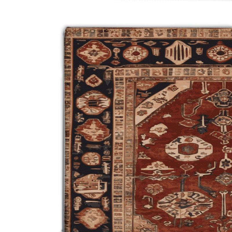 Turkish Brown Indoor and Outdoor Area Rug, Rectangle 2' x 3'
