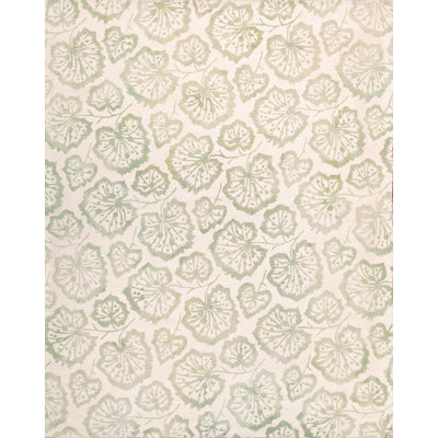 Modern Ivory/L. Green Area Rug