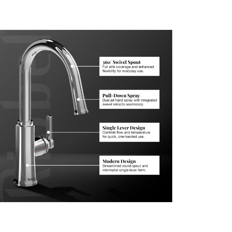 Trattoria Round Kitchen Mixer, Chrome