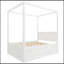 Plateforme pleine grandeur à auvent avec lit gigogne simple et 3 tiroirs de rangement-14629093