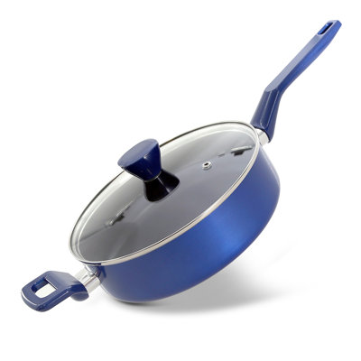 Nutrichef Sautepan Pot With Lid - Non-Stick High-Qualified Kitchen Cookware With See-Through Tempered Glass Lids, 3 QT. (Works With Model: NCCWA13BU)
