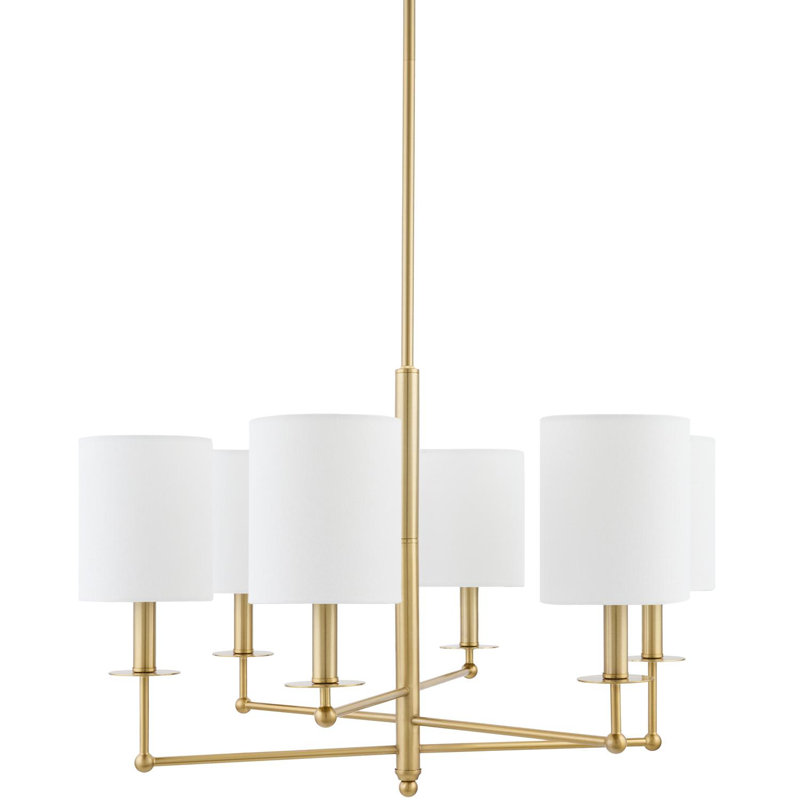 Lacey Chandelier, 16" H x 26" W x 26" D, 6