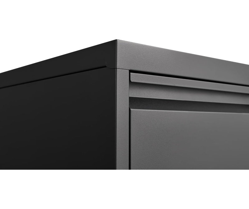 37.5cm Wide 4 -Drawer File Cabinet, Black