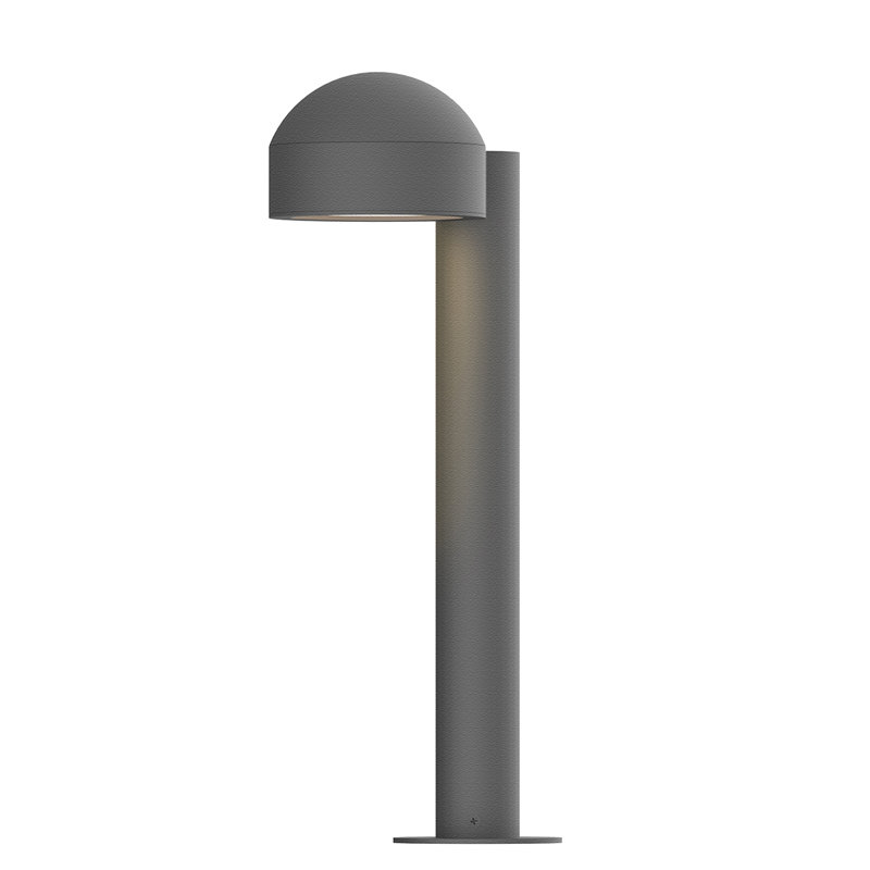 Reals LED Bollard Light, Gray, 29.75" H x 5" W x 7.75" D