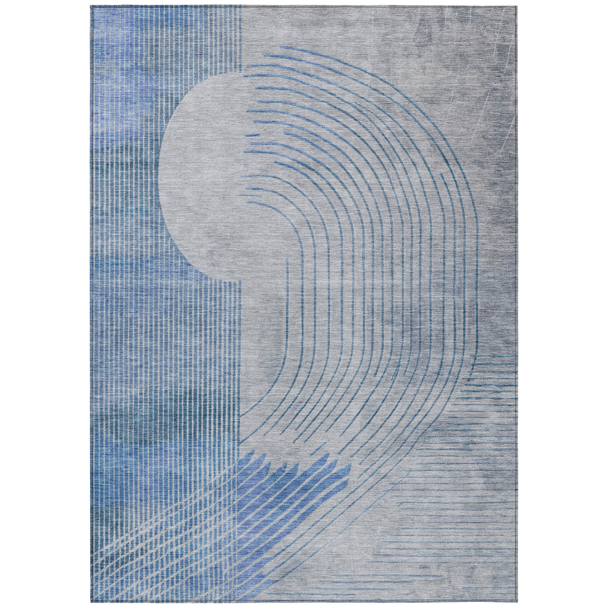 Wayfair Geometric Outdoor Rugs East Urban Home 3' X 5' Gray Geometric Washable Indoor Outdoor Area Rug ...