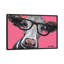 «Cora the Cow with Glasses on Pink», impression sur toile-32500724-72128166