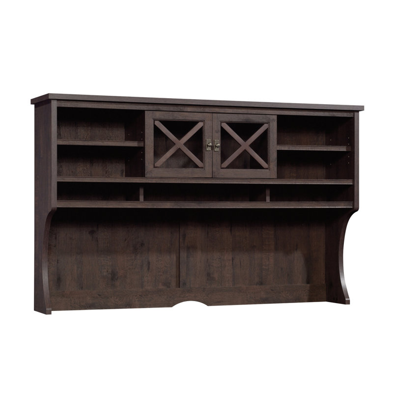 Hutch, Brown Finish,  Dark Brown