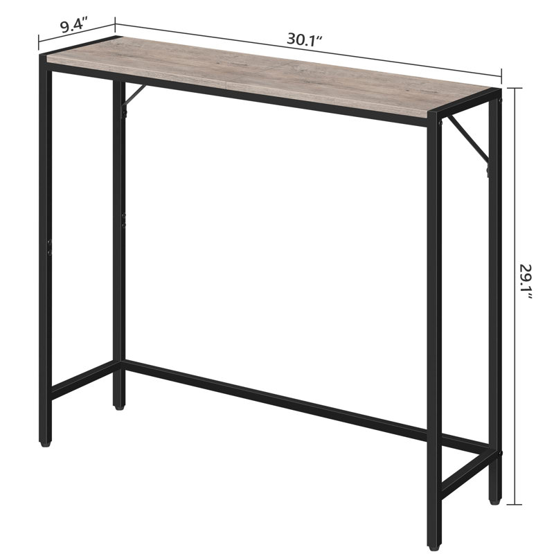 Cheverly 30.1'' Console Table, Gray
