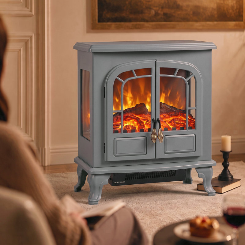 HOMCOM 51 cm W Electric Stove, Grey