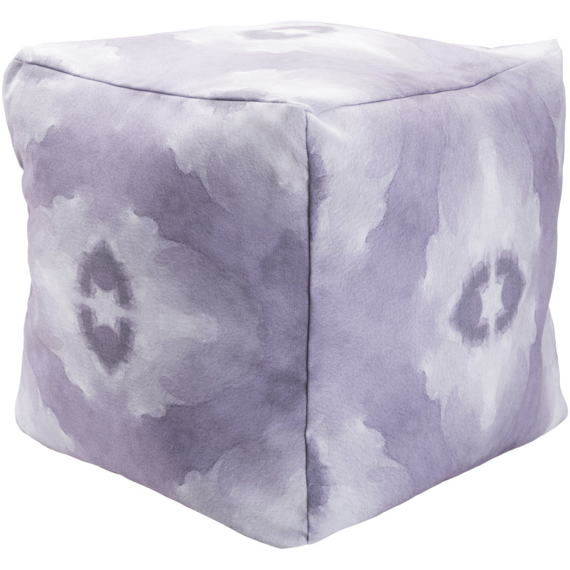 Amrita Upholstered Pouf, Violet