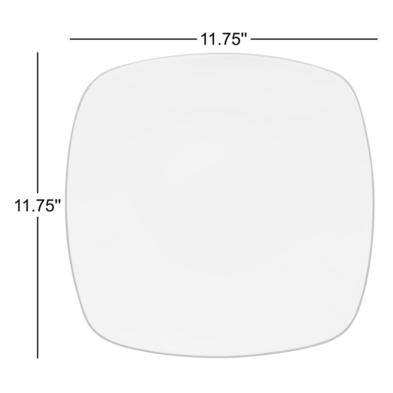 Plateau carré Noritake Colorwave, 11 3/4 po, Ardoise