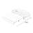Modern white tech fabric retractable sofa bed with storage