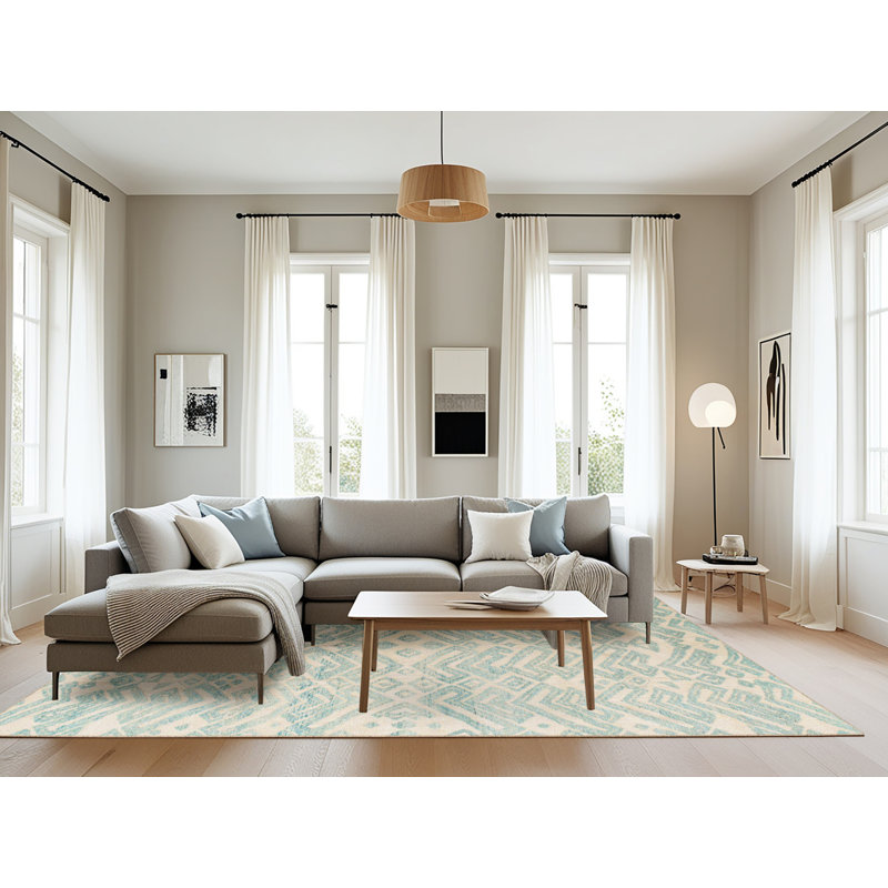 Abstract Indoor Rug, Rectangle 8' x 12'