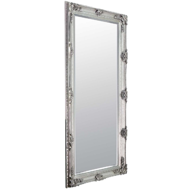 Fraire Wood Mirror, Silver