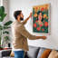 Woman Among Blooms Boho - Wrapped Canvas-1039825249-1039825255