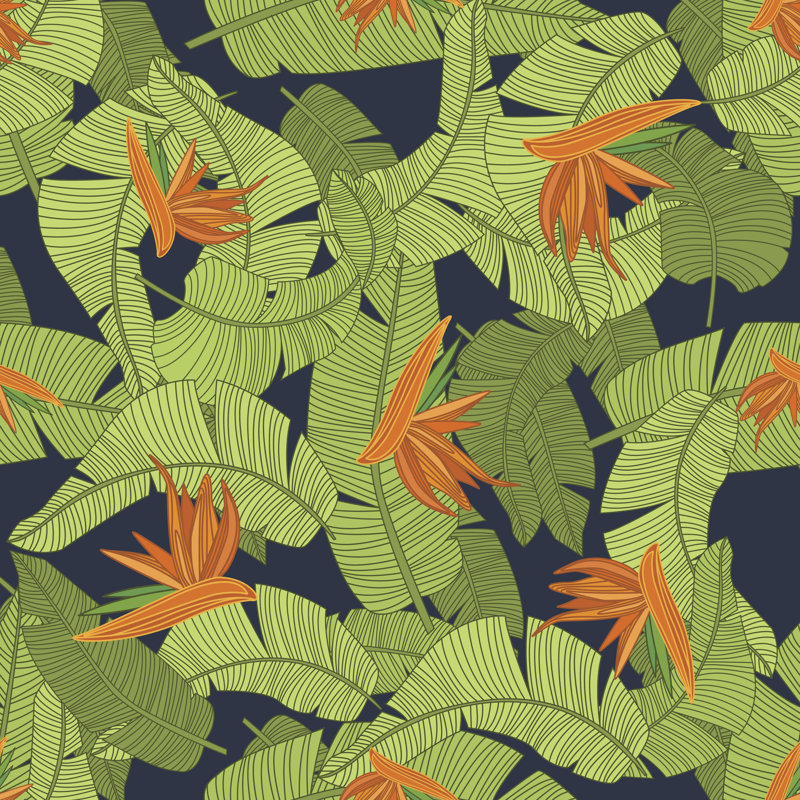 Tropical Flower - Wrapped Canvas Print, 122cm H x 122cm W