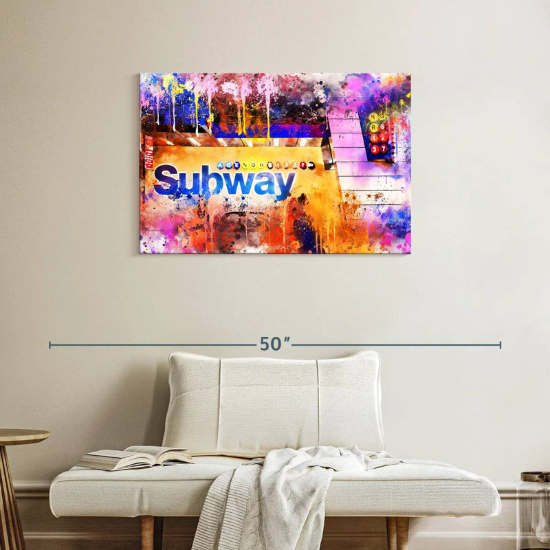 Ravi Subway I, 24" H x 36" W
