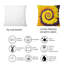 Coussin Sunflower Infinity Spiral II - Traditional-140426043