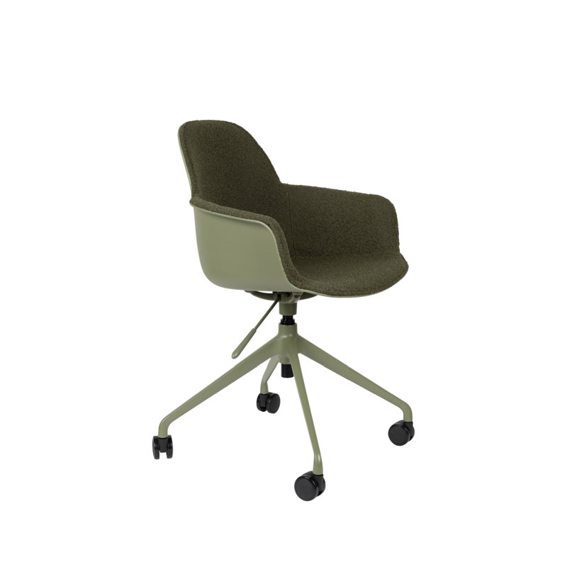 Albert Swivel Task Chair, Green, Green