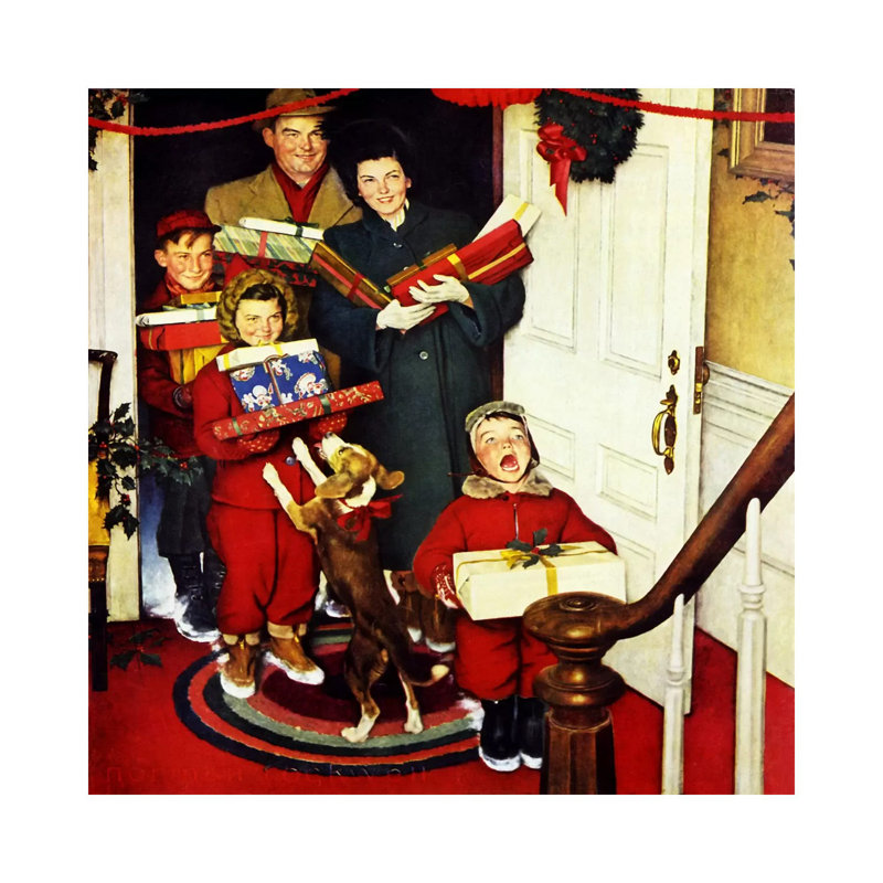 Norman Rockwell - Print on Canvas, Wrapped Canvas, 30.48 cm H x 30.48 cm W