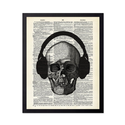 Skull with Headphones