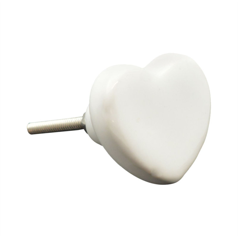 Nicola Spring - Ceramic Cabinet Knobs, White 