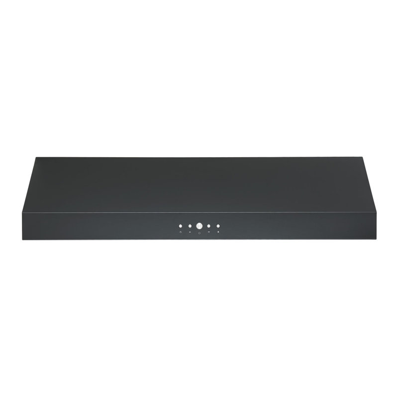 Hotte sous un meuble à conduit 35,5 "440 CFM, Noir