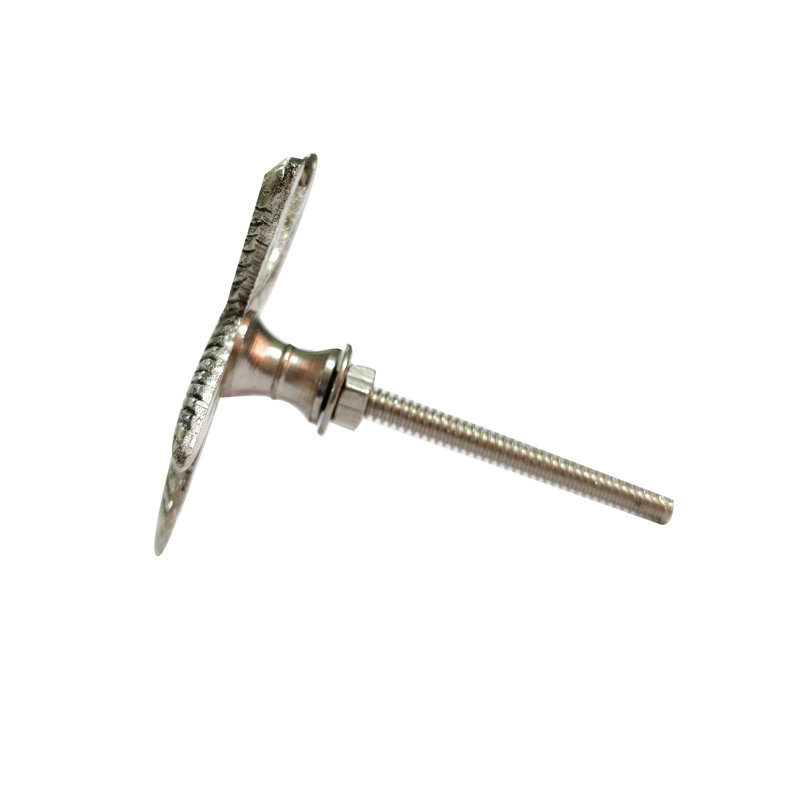Paquet de boutons de fantaisie 1,57 "Starfish, Chrome